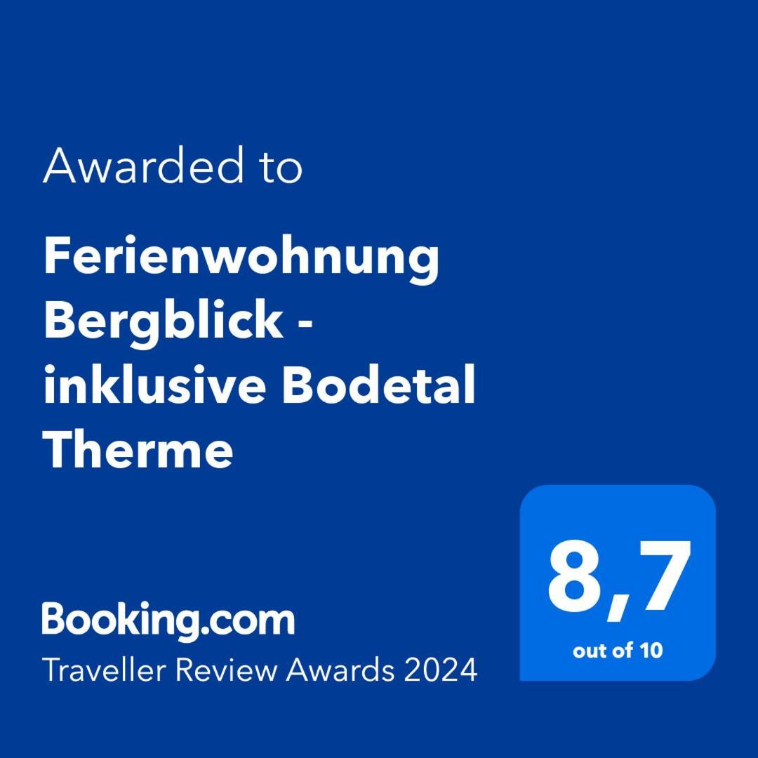 Ferienwohnung Bergblick Thale Exterior foto